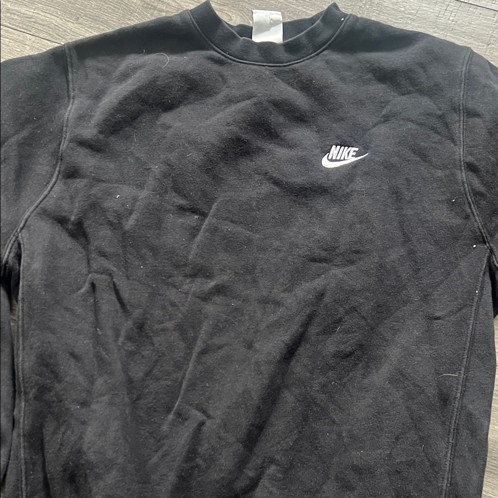 Nike Black Sweatshirt with White Logo